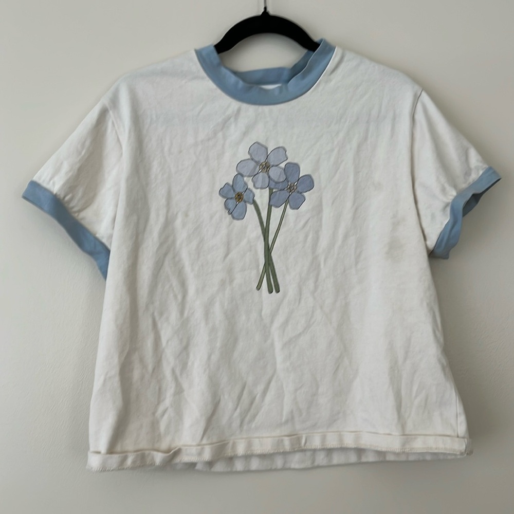 Tanner Fletcher flower shirt